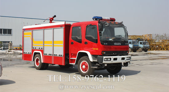 五十铃FVR6-8吨水罐（泡沫）消防车