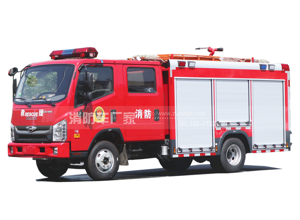 国六福田2.5吨水罐消防车